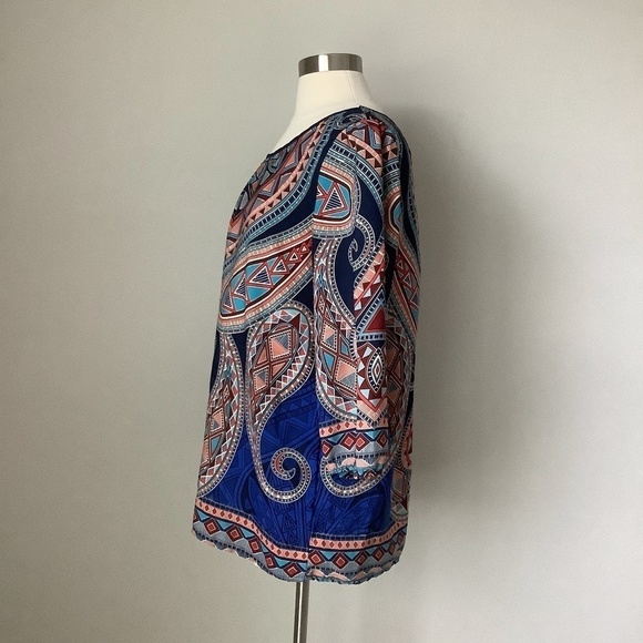 Pink Owl Aztec Blouse M - Picture 10 of 16